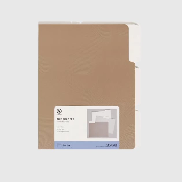 u brands 12ct file folders